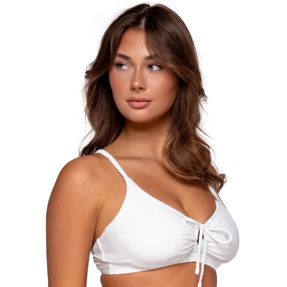 NWT Sunsets White Lily Kauai Keyhole Bikini Top - Picture 3 of 16